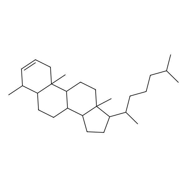2D Structure of 4,10,13-trimethyl-17-(6-methylheptan-2-yl)-4,5,6,7,8,9,11,12,14,15,16,17-dodecahydro-1H-cyclopenta[a]phenanthrene