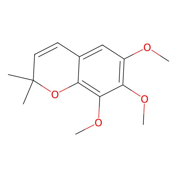 2D Structure of 6,7,8-Trimethoxy-2,2-dimethylchromene