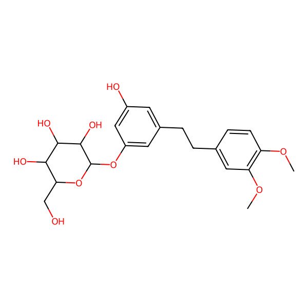 2D Structure of (2S,3R,4S,5S,6R)-2-[3-[2-(3,4-dimethoxyphenyl)ethyl]-5-hydroxyphenoxy]-6-(hydroxymethyl)oxane-3,4,5-triol