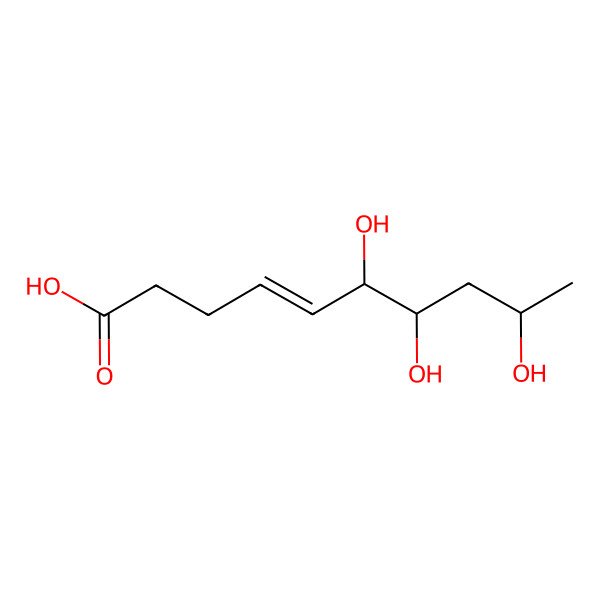 2D Structure of 6,7,9-Trihydroxydec-4-enoic acid