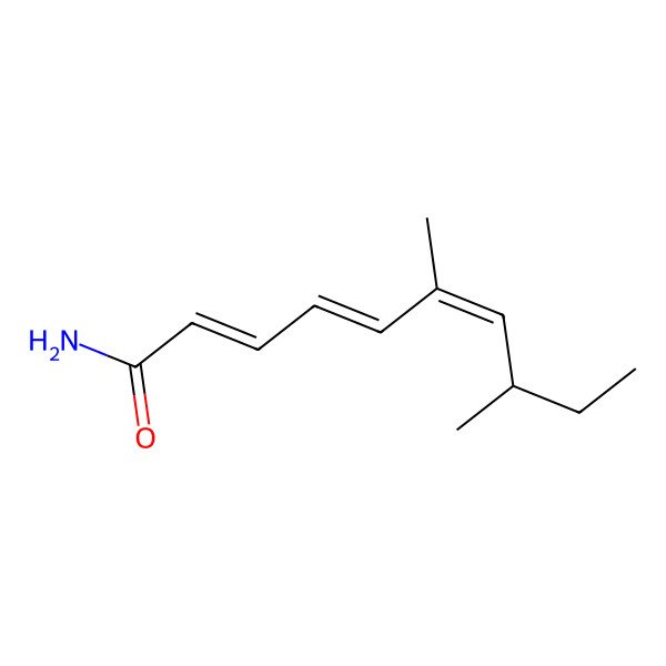 2D Structure of 6,8-Dimethyldeca-2,4,6-trienamide