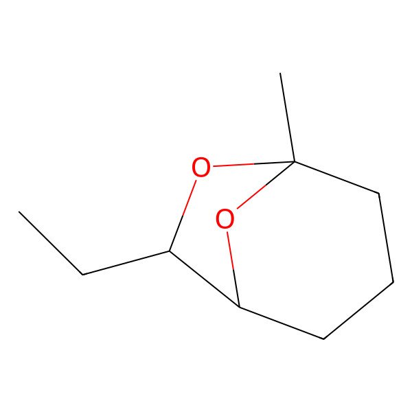 2D Structure of 6,8-Dioxabicyclo[3.2.1]octane, 7-ethyl-5-methyl-, (1R-exo)-