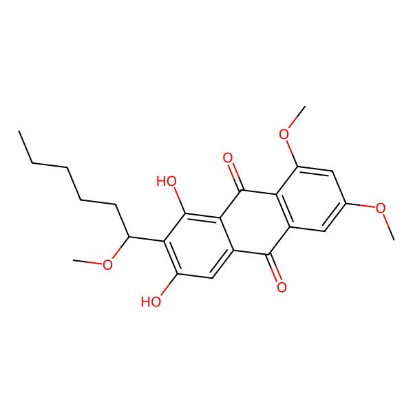 2D Structure of 6,8,1'-Tri-o-methylaverantin