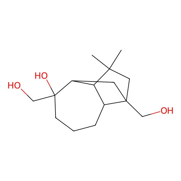 2D Structure of 6,9-Bis(hydroxymethyl)-11,11-dimethyltricyclo[5.4.0.02,9]undecan-6-ol