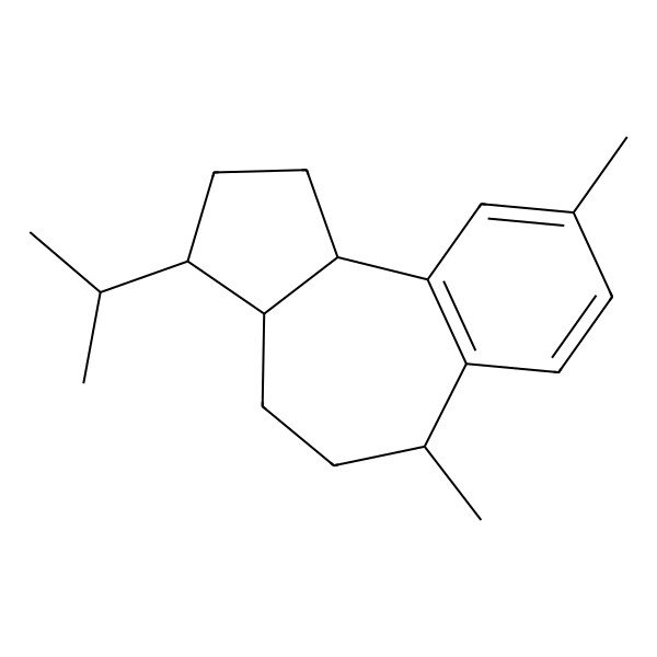 2D Structure of 6,9-Dimethyl-3-propan-2-yl-1,2,3,3a,4,5,6,10b-octahydrobenzo[e]azulene