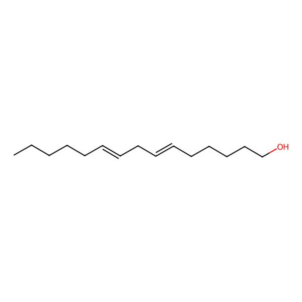 2D Structure of 6,9-Pentadecadienol