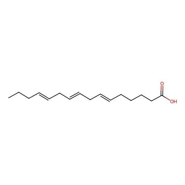 2D Structure of 6,9,12-Hexadecatrienoic acid