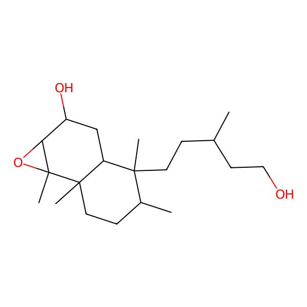 2D Structure of 4-(5-hydroxy-3-methylpentyl)-4,5,7a,7b-tetramethyl-2,3,3a,5,6,7-hexahydro-1aH-naphtho[1,2-b]oxiren-2-ol