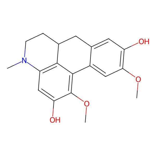 2D Structure of 4,16-Dimethoxy-12-methyl-12-azatetracyclo[7.7.1.02,7.013,17]heptadeca-1(17),2,4,6,13,15-hexaene-5,15-diol