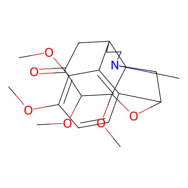 2D Structure of (1S,8S,10S,11R,12R)-3,4,11,12-tetramethoxy-17-methyl-18-oxa-17-azapentacyclo[8.4.3.18,11.01,10.02,7]octadeca-2(7),3,5-trien-13-one