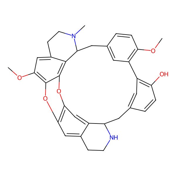 2D Structure of (8S,21R)-16,27-dimethoxy-22-methyl-29,31-dioxa-7,22-diazaoctacyclo[19.9.3.14,30.110,14.115,19.03,8.025,33.028,32]hexatriaconta-1(30),2,4(34),10(36),11,13,15,17,19(35),25,27,32-dodecaen-13-ol