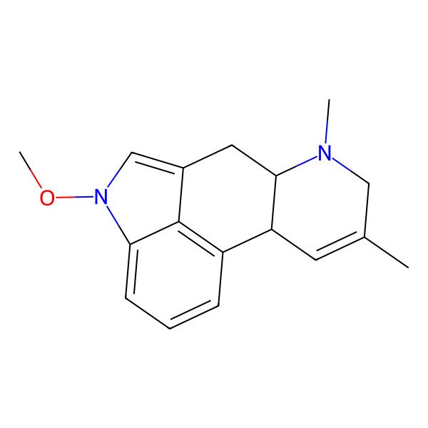 2D Structure of (6aR,10aS)-4-Methoxy-7,9-dimethyl-4,6,6a,7,8,10a-hexahydro-indolo[4,3-fg]quinoline