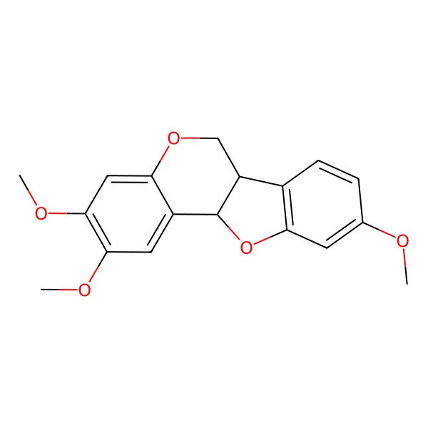 2D Structure of (+)-2,3,9-Trimethoxypterocarpan