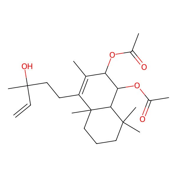 2D Structure of 6beta,7beta-Diacetoxy-13-hydroxylabda-8,14-diene 2D Structure of 6beta,7beta-Diacetoxy-13-hydroxylabda-8,14-diene