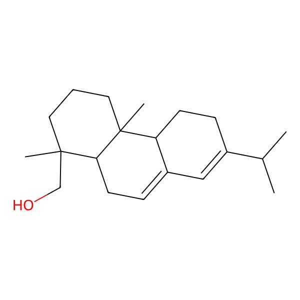 2D Structure of [(1S,4aS,4bS,10aS)-1,4a-dimethyl-7-propan-2-yl-2,3,4,4b,5,6,10,10a-octahydrophenanthren-1-yl]methanol
