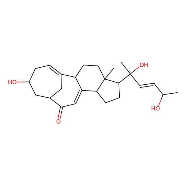 2D Structure of (2R,5S,6S,9R,13S,15R)-6-[(E,2R,5S)-2,5-dihydroxyhex-3-en-2-yl]-15-hydroxy-5-methyltetracyclo[11.4.1.02,10.05,9]octadeca-1(17),10-dien-12-one