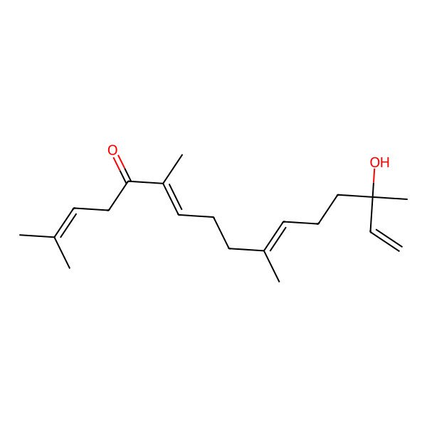 2D Structure of (6E,10E,14S)-14-hydroxy-2,6,10,14-tetramethylhexadeca-2,6,10,15-tetraen-5-one