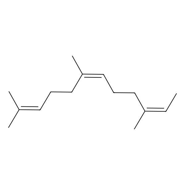 2D Structure of (6E,10Z)-2,6,10-trimethyldodeca-2,6,10-triene 2D Structure of (6E,10Z)-2,6,10-trimethyldodeca-2,6,10-triene