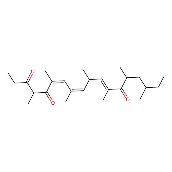 2D Structure of (6E,8E,11E)-4,6,8,10,12,14,16-heptamethyloctadeca-6,8,11-triene-3,5,13-trione