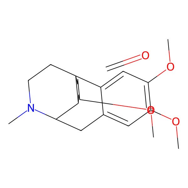 2D Structure of (1R,9S,10S,12R)-4,5,12-trimethoxy-17-methyl-17-azatetracyclo[7.5.3.01,10.02,7]heptadeca-2,4,6-trien-13-one