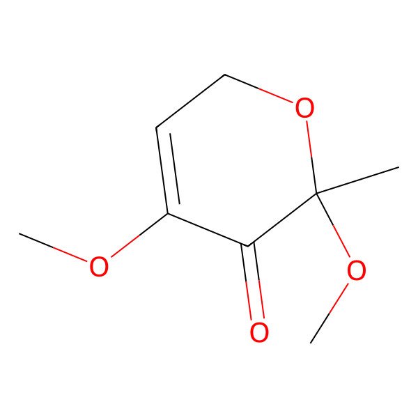 2D Structure of (6R)-4,6-dimethoxy-6-methyl-2H-pyran-5-one