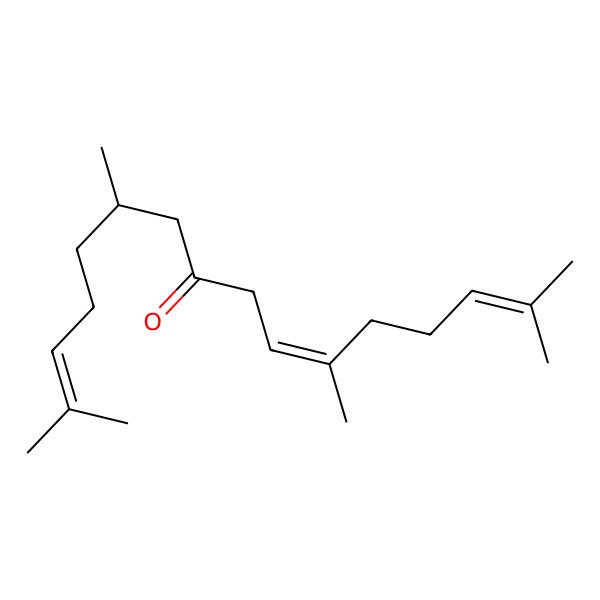 2D Structure of (6R,10E)-2,6,11,15-tetramethylhexadeca-2,10,14-trien-8-one