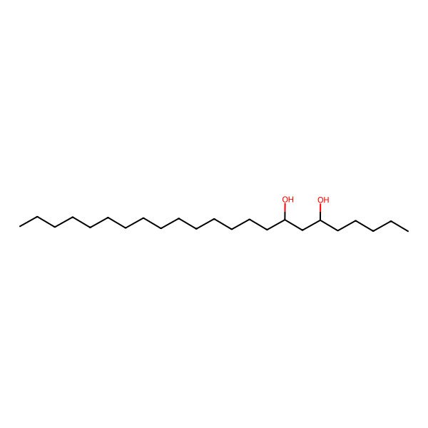 2D Structure of (6R,8S)-tricosane-6,8-diol