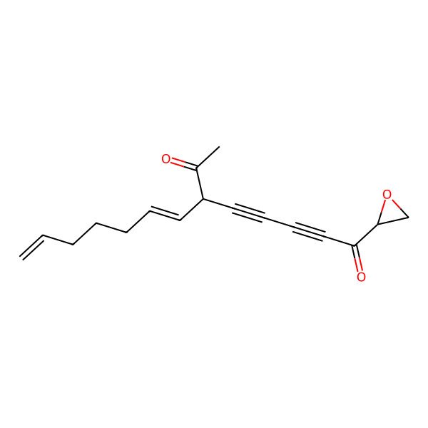 2D Structure of (6S)-6-[(1Z)-hepta-1,6-dienyl]-1-[(2S)-oxiran-2-yl]octa-2,4-diyne-1,7-dione