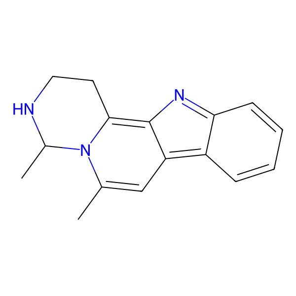 2D Structure of (6S)-6,8-dimethyl-5,7,17-triazatetracyclo[8.7.0.02,7.011,16]heptadeca-1,8,10,12,14,16-hexaene