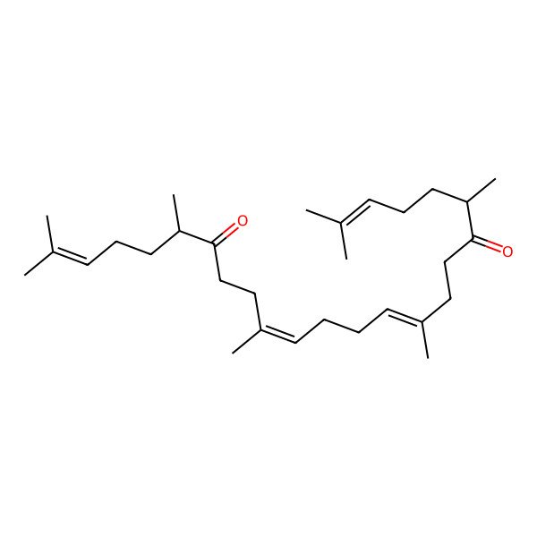 2D Structure of (6S,10E,14E,19R)-2,6,10,15,19,23-hexamethyltetracosa-2,10,14,22-tetraene-7,18-dione