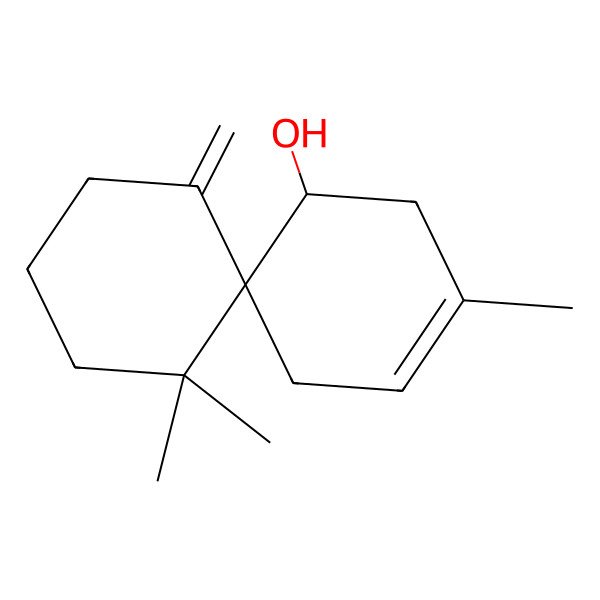 2D Structure of (6S,11S)-5,5,9-trimethyl-1-methylidenespiro[5.5]undec-8-en-11-ol