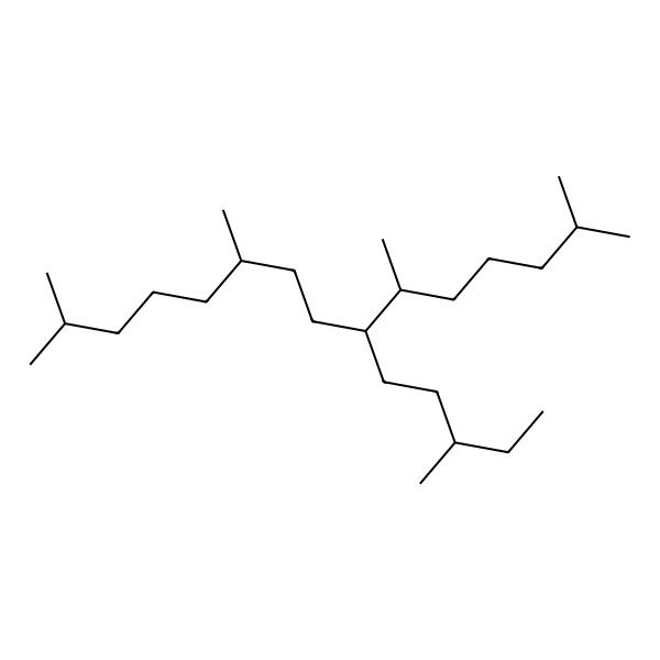 2D Structure of (6S,7S,10R)-2,6,10,14-tetramethyl-7-[(3R)-3-methylpentyl]pentadecane