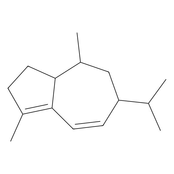 2D Structure of (6S,8R,8aS)-3,8-dimethyl-6-propan-2-yl-1,2,6,7,8,8a-hexahydroazulene