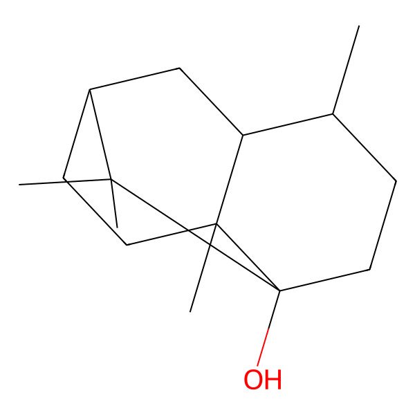 2D Structure of (6S,8S)-2,2,6,8-tetramethyltricyclo[5.3.1.03,8]undecan-3-ol