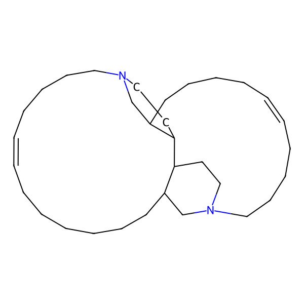 2D Structure of (6Z,21Z)-1,16-diazatetracyclo[27.3.1.112,16.013,30]tetratriaconta-6,21-diene