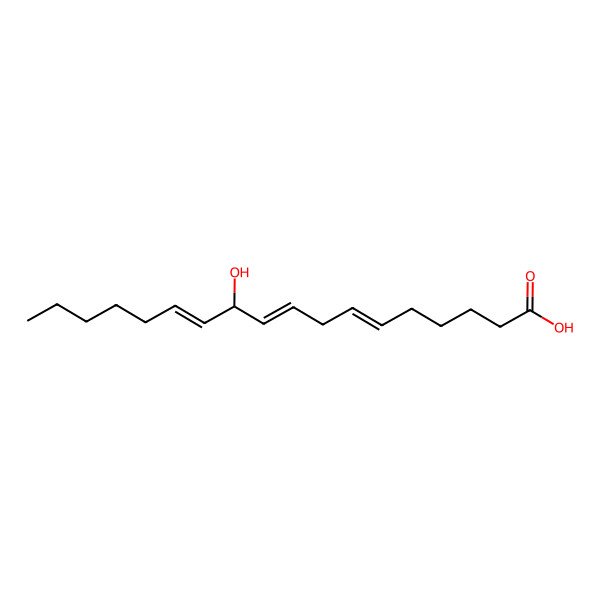 2D Structure of (6Z,9Z,11S,12Z)-11-hydroxyoctadeca-6,9,12-trienoic acid