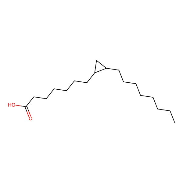 2D Structure of 7-[(1S,2S)-2-octylcyclopropyl]heptanoic acid
