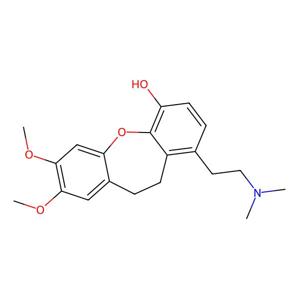 2D Structure of 7-[2-(Dimethylamino)ethyl]-2,3-dimethoxy-5,6-dihydrobenzo[b][1]benzoxepin-10-ol