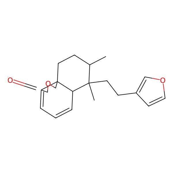 2D Structure of 7-[2-(furan-3-yl)ethyl]-7,8-dimethyl-6a,8,9,10-tetrahydro-1H-benzo[d][2]benzofuran-3-one