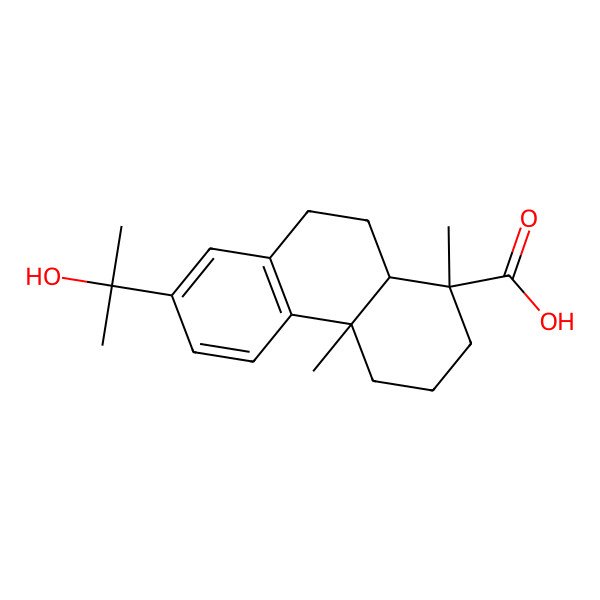 2D Structure of 7-(2-hydroxypropan-2-yl)-1,4a-dimethyl-2,3,4,9,10,10a-hexahydrophenanthrene-1-carboxylic Acid
