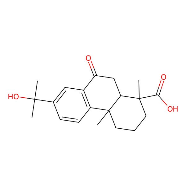 2D Structure of 7-(2-hydroxypropan-2-yl)-1,4a-dimethyl-9-oxo-3,4,10,10a-tetrahydro-2H-phenanthrene-1-carboxylic acid