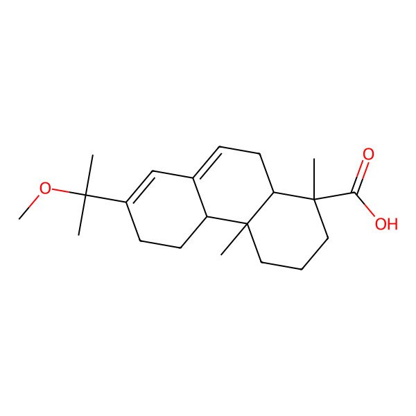 2D Structure of 7-(2-Methoxypropan-2-yl)-1,4a-dimethyl-2,3,4,4b,5,6,10,10a-octahydrophenanthrene-1-carboxylic acid