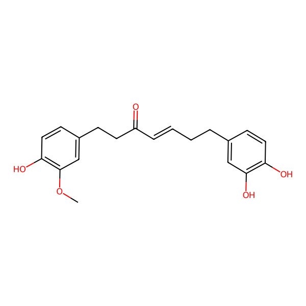 2D Structure of 7-(3,4-Dihydroxyphenyl)-1-(4-hydroxy-3-methoxyphenyl)-4-hepten-3-one 2D Structure of 7-(3,4-Dihydroxyphenyl)-1-(4-hydroxy-3-methoxyphenyl)-4-hepten-3-one