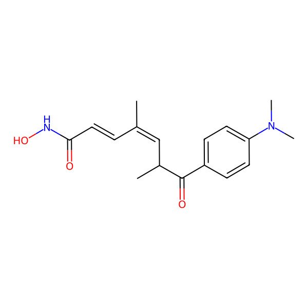 2D Structure of Trichostatin A (racemate)