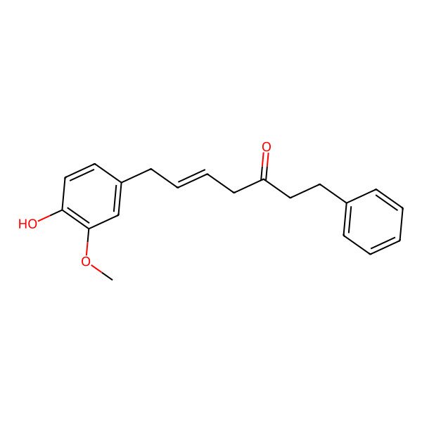2D Structure of 7-(4-Hydroxy-3-methoxyphenyl)-1-phenylhept-5-en-3-one
