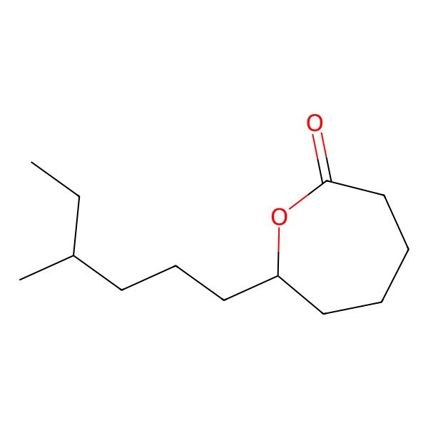 2D Structure of 7-(4-Methylhexyl)oxepan-2-one