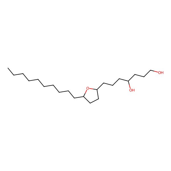 2D Structure of 7-(5-Decyloxolan-2-YL)heptane-1,4-diol