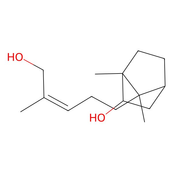 2D Structure of 7-(5-Hydroxy-4-methylpent-3-enyl)-1,7-dimethylbicyclo[2.2.1]heptan-2-ol
