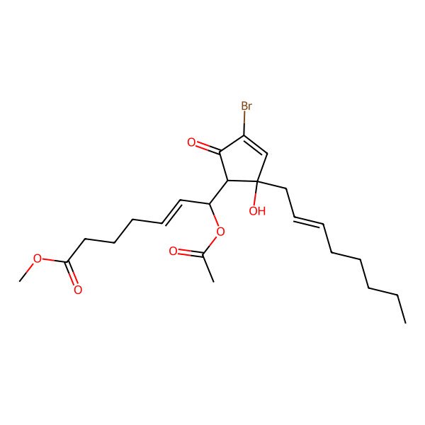 2D Structure of 7-Acetoxy-7,8-dihydrobromovulone II