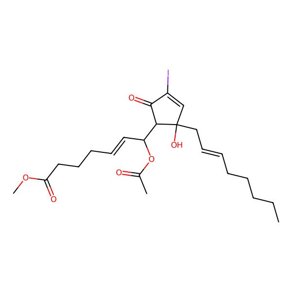 2D Structure of 7-Acetoxy-7,8-dihydroiodovulone II